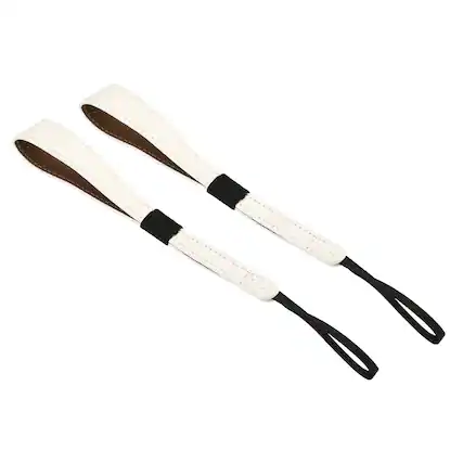 Front. Unique Bargains - Camera Wrist Strap, 2pcs PU Leather Adjustable Hand Wristlet Lanyard for DSLR Digital Camera Mirrorless Camcorder - White.