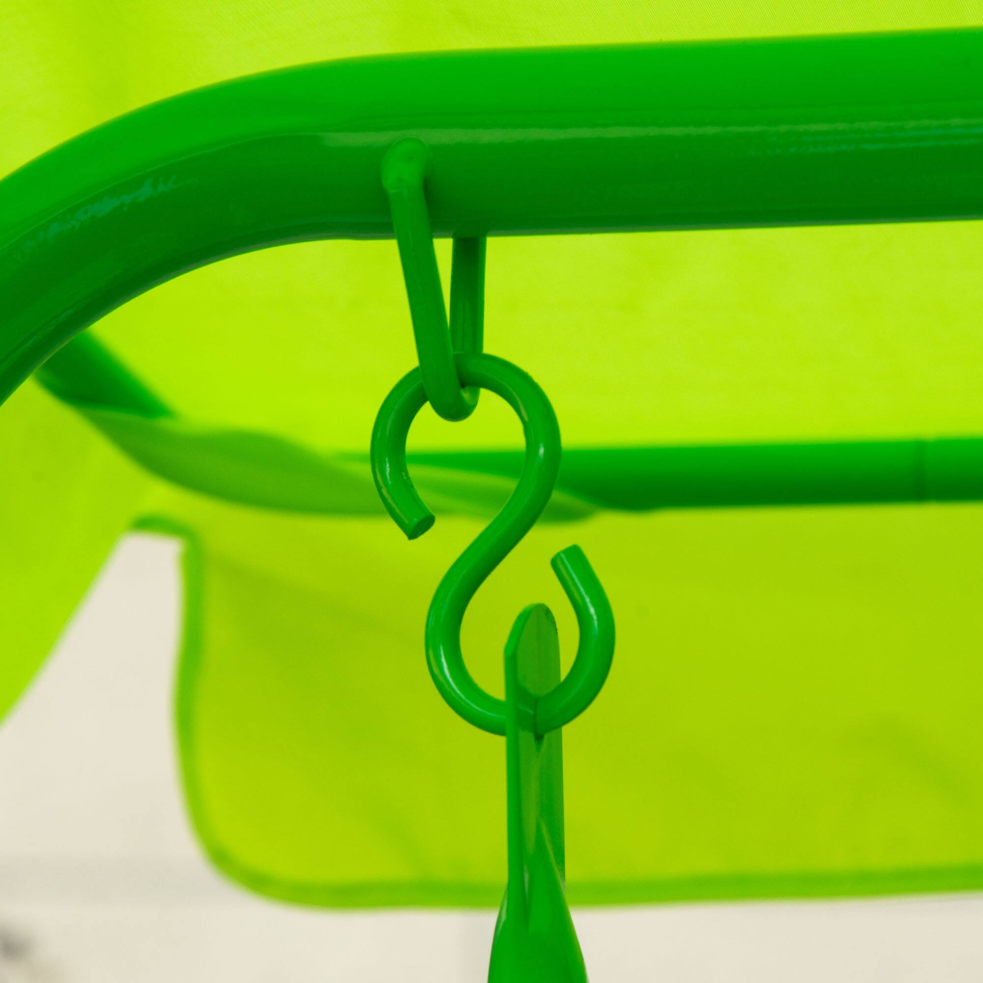 Alt View 7. Outsunny - Patio Swing, Adjustable Canopy Swing Glider, Kids Outdoor Swing Chair with 2 Seats - Green.