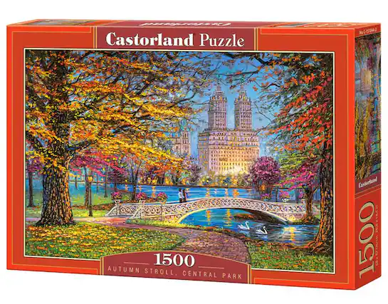 Castorland Puzzle, No G-151844-2, 1500, AUTUMN STROLL, CENTRAL PARK, Castorland, 26.8218.,5, 20,8, 1500.