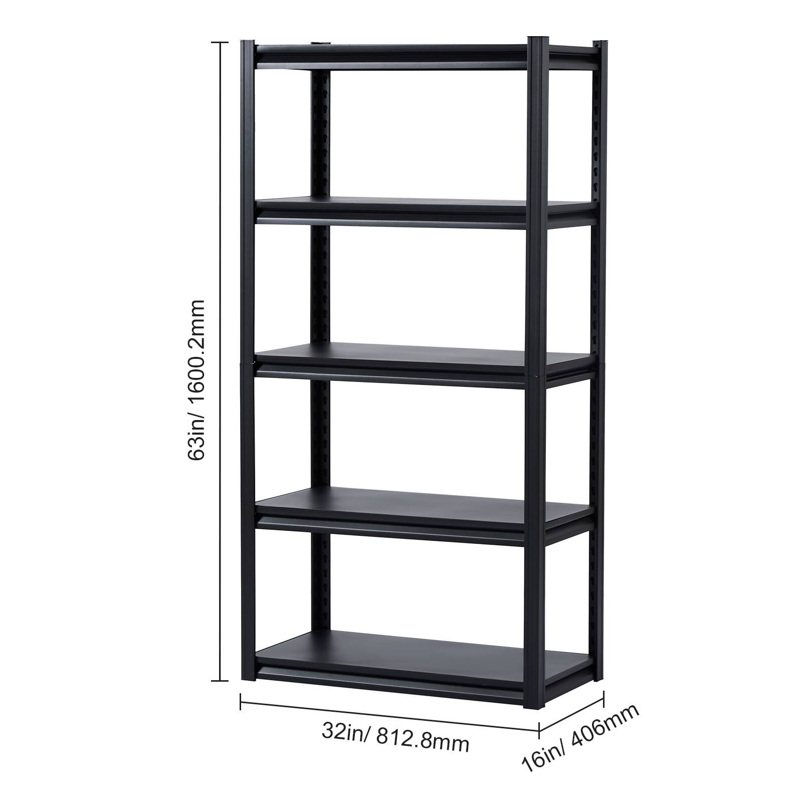 1600.2mm, 63in, 32in/ 812.8mm, 406mm, 16in/