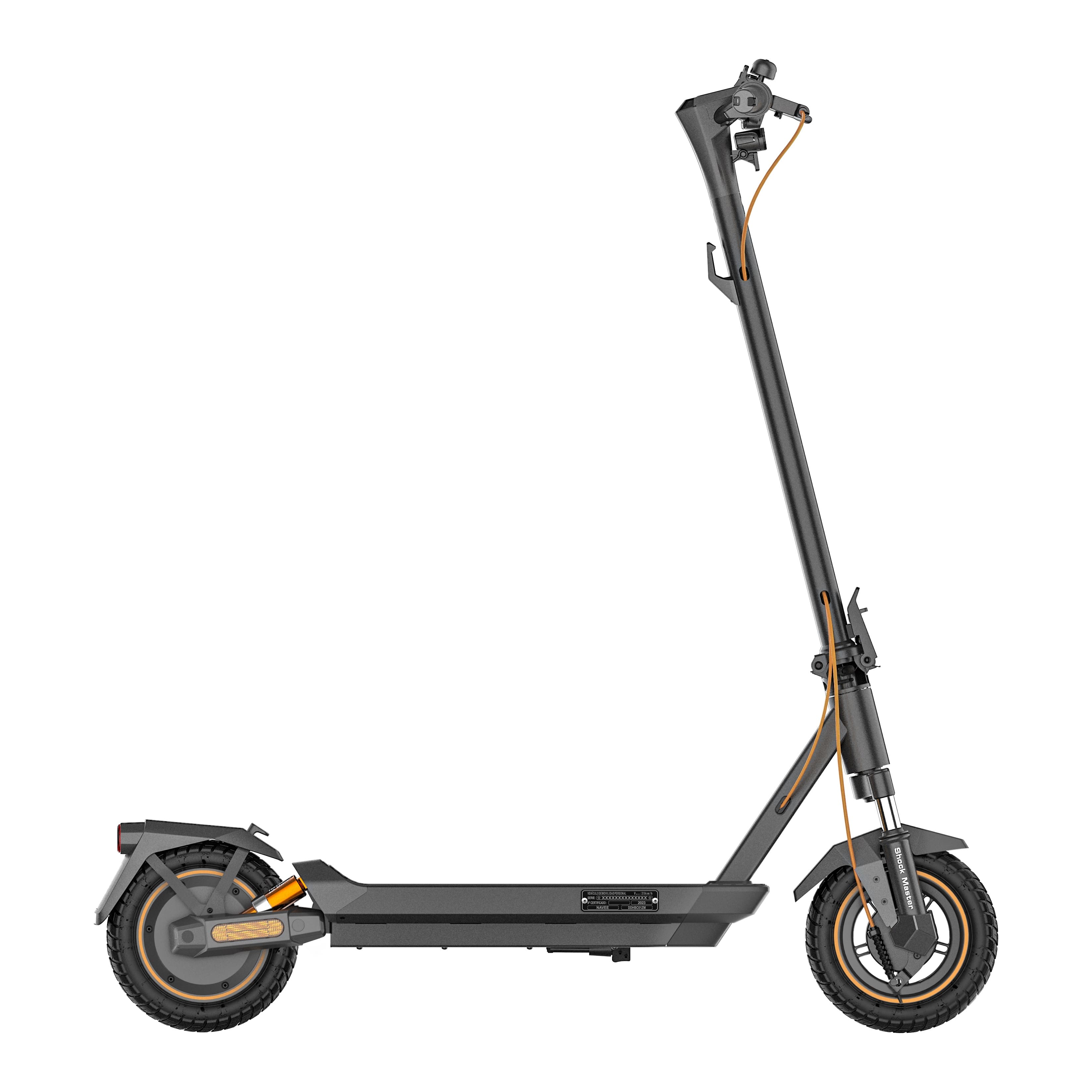 NAVEE - GT3 Electric Scooter w/31 miles Max Operating Range & 20 mph Max Speed - Black - Front_Zoom