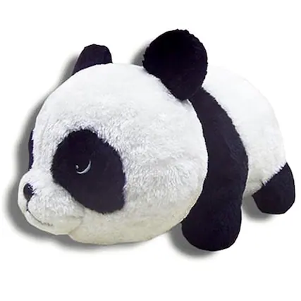 Front. Sota Toys - Harvest Moon 12" Plush Panda - White/Black.