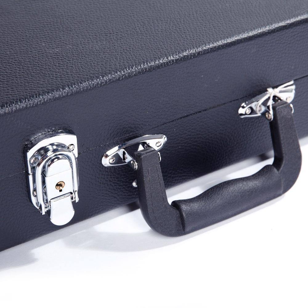 Alt View 4. Winado - Electric Guitar Hard Case, Rectangle Wooden Standard 39-Inch Electric Guitars Hard-Shell Protective Carrying Case.