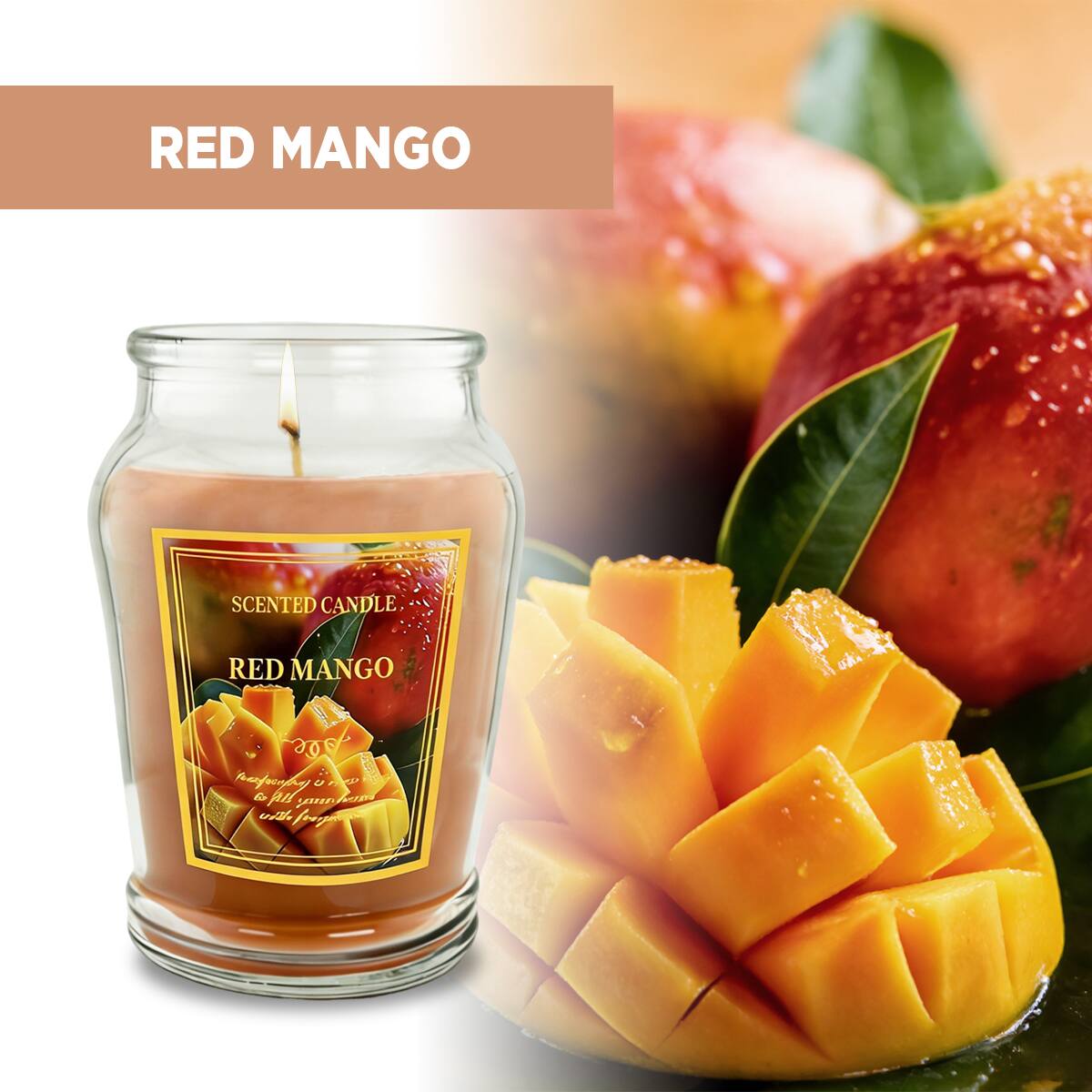RED MANGO SCENTED CANDLE RED MANGO