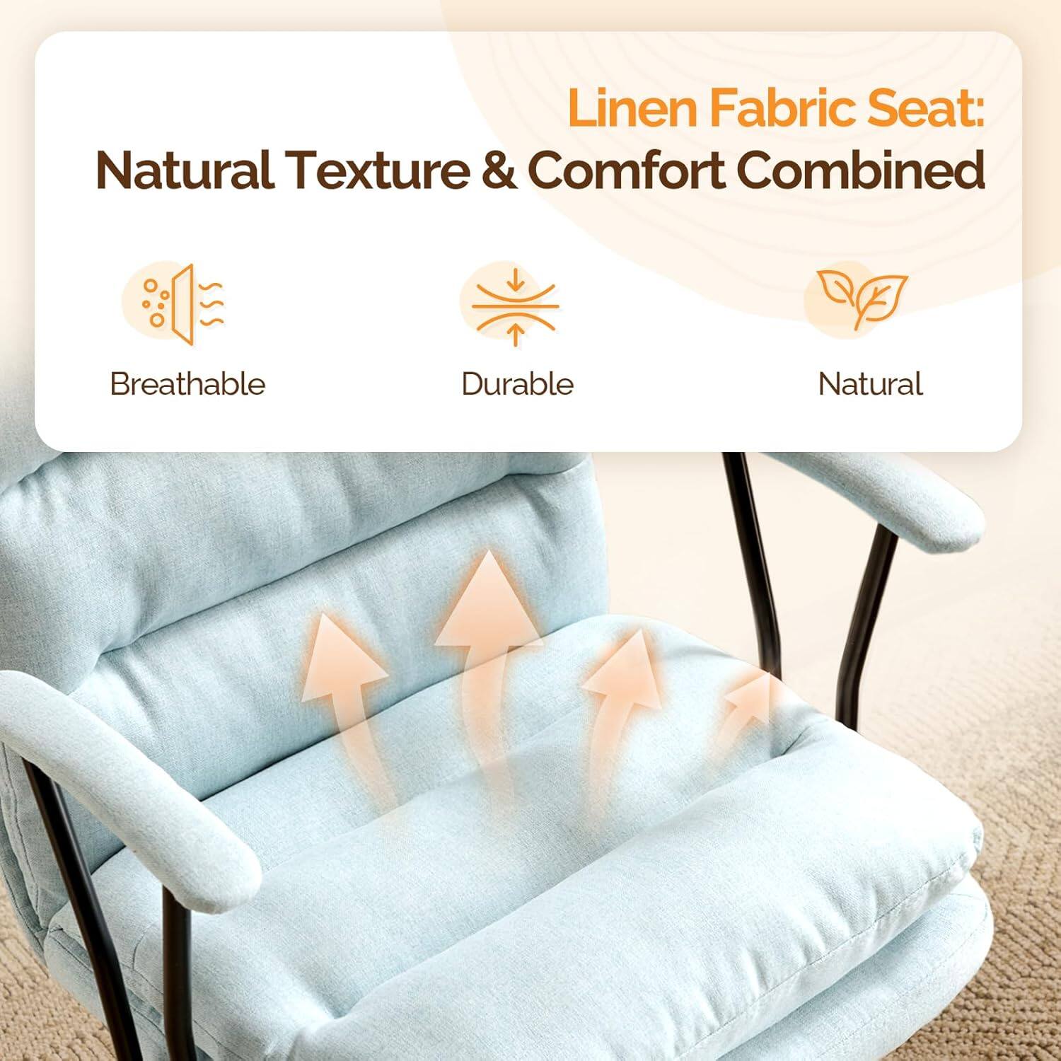 Linen Fabric Seat: Natural Texture & Comfort Combined

- Breathable
- Durable
- Natural