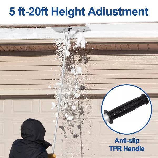 5 ft-20ft Height Adjustment Anti-slip TPR Handle