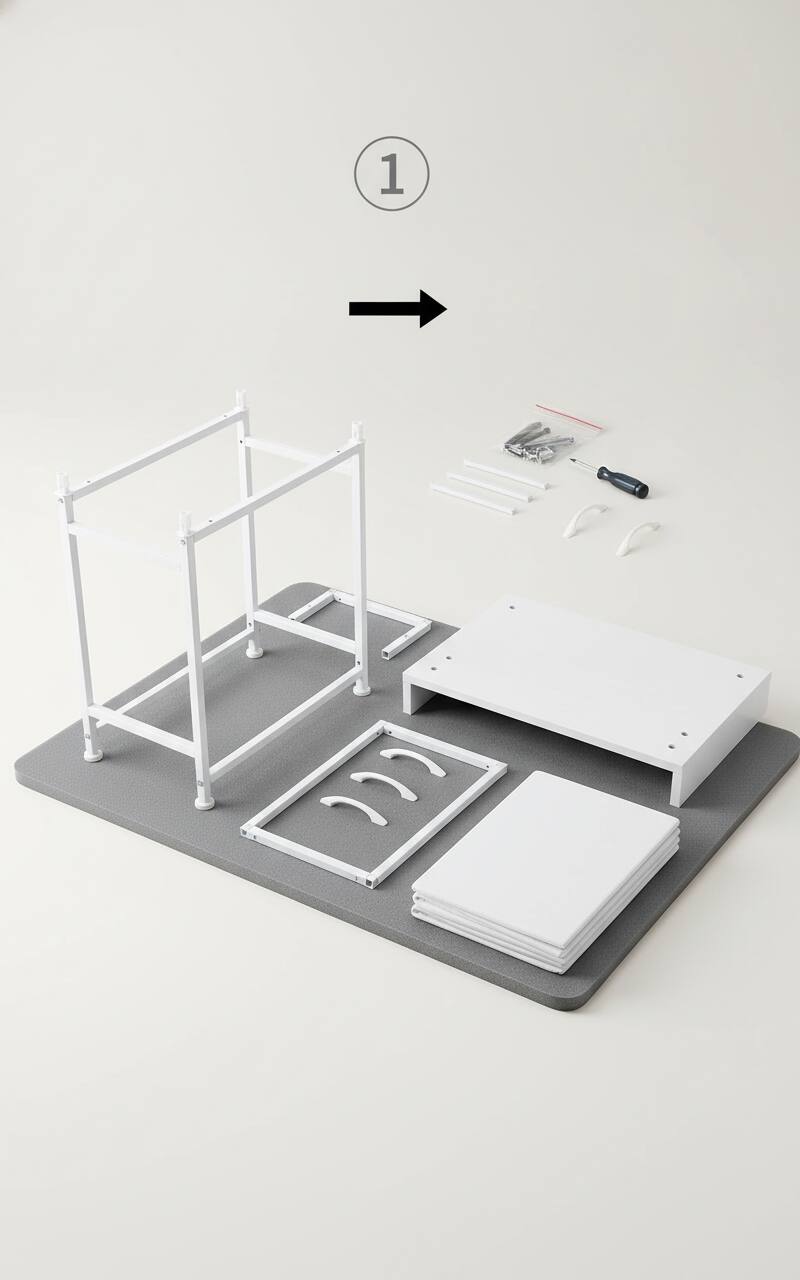 Alt View 2. AOITUN - Nightstand with 2 Storage Drawers 20" Height for Daily Use - Perfect for Dorms, Bedrooms - Durable and Stylish Design - White.