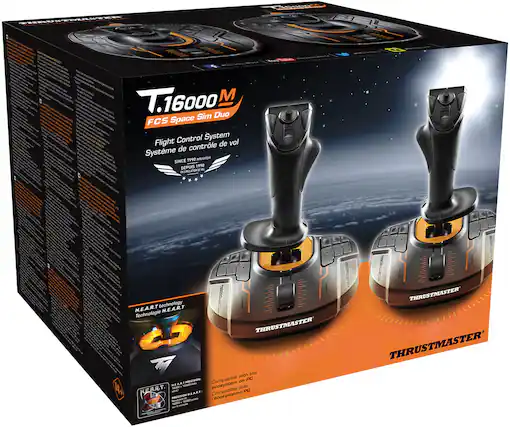 T.16000M FCS Space Sim Duo
Flight Control System
Système de contrôle de vol
SINCE 1990
DEPUIS 1990
GM H.E.A.R.T technology
Technologie H.E.A.R.T
Compatible PC
Compatible PC
Ecosystem
L'ecosystème
THRUSTMASTER
