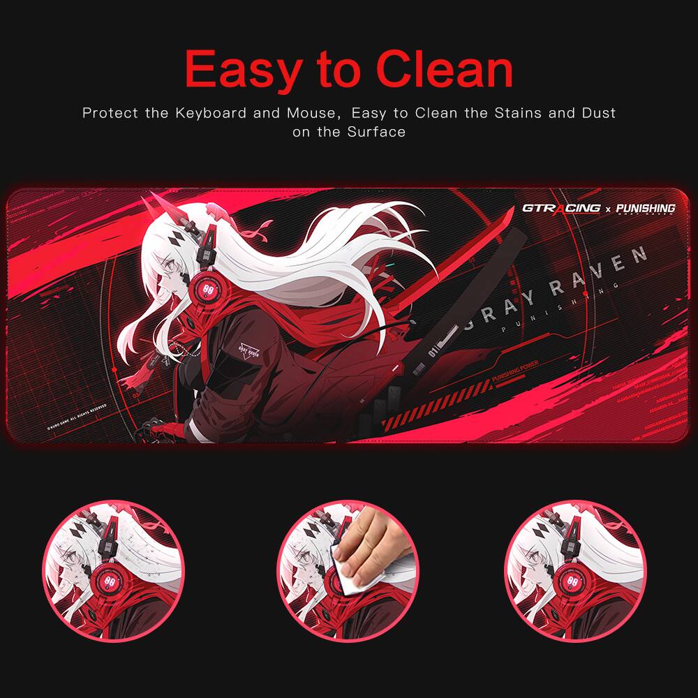 Angle. CloudRest Pro - Gaming Mouse Pad Large GT876 PUNIShing - PUNIShing-Red.