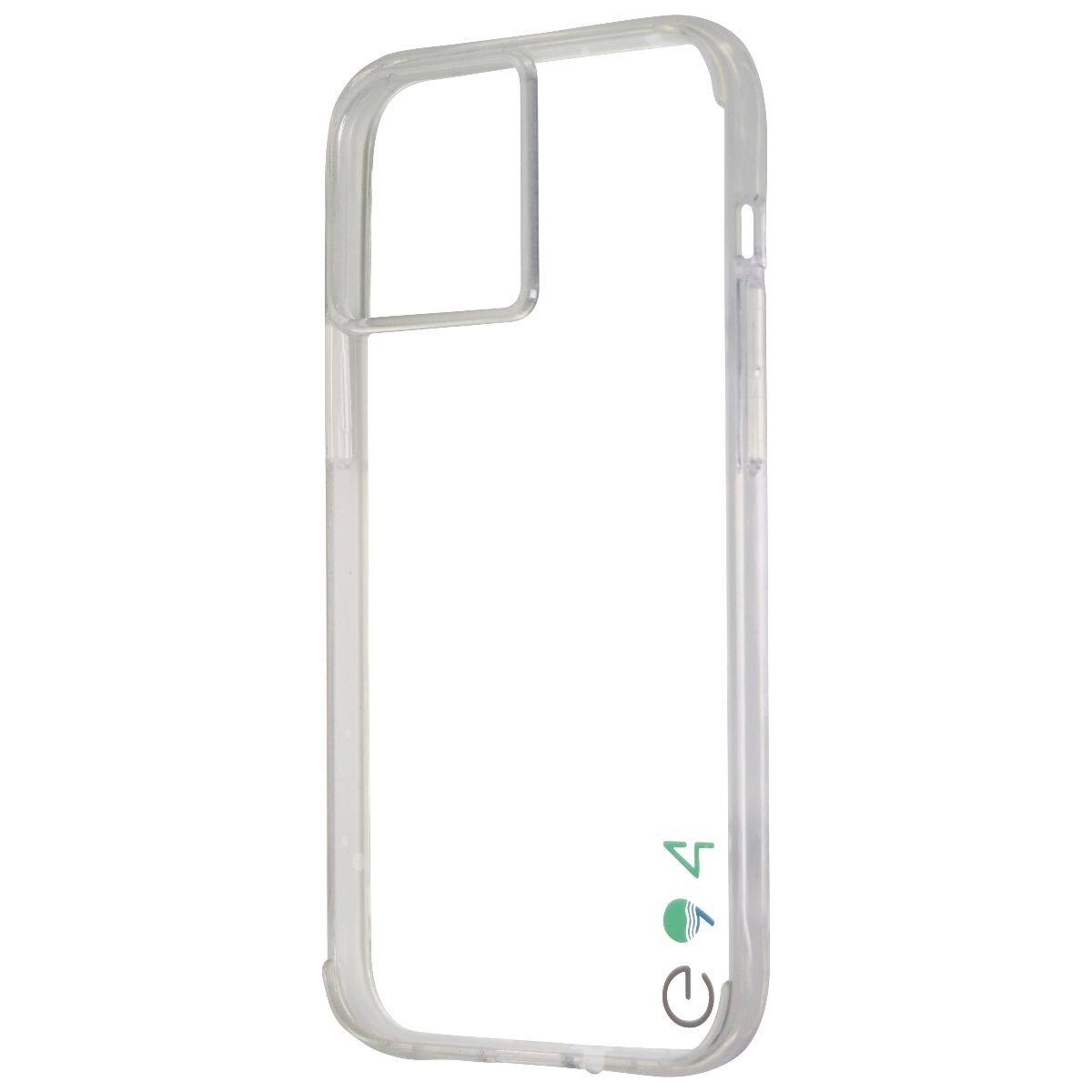 Front. Case-Mate - Eco94 Eco-Clear Series Case for Apple iPhone 13 Pro Max/12 Pro Max - Clear - Clear.