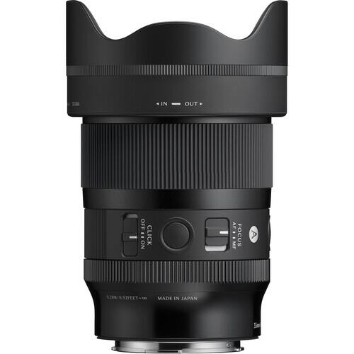 IN OUT OFF - : ON CLICK AF AFBEMF MF FOCUS MISA 92FEET MADE IN JAPAN