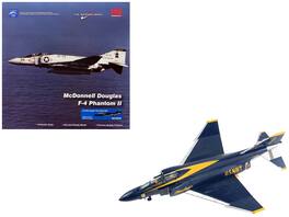 McDonnell Douglas F-4J Phantom II " Angels Cdr. Harley Hall 1970-1971" US Navy 1/72 Diecast Model by Hobby Master - Blue