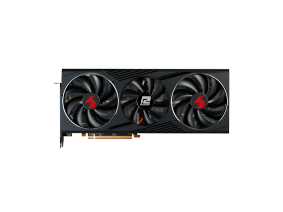 Front. PowerColor - RADEON RX 6800 XT 16GB RED DRAGON GDDR6 VIDEO GRAPHICS CARD GPU.