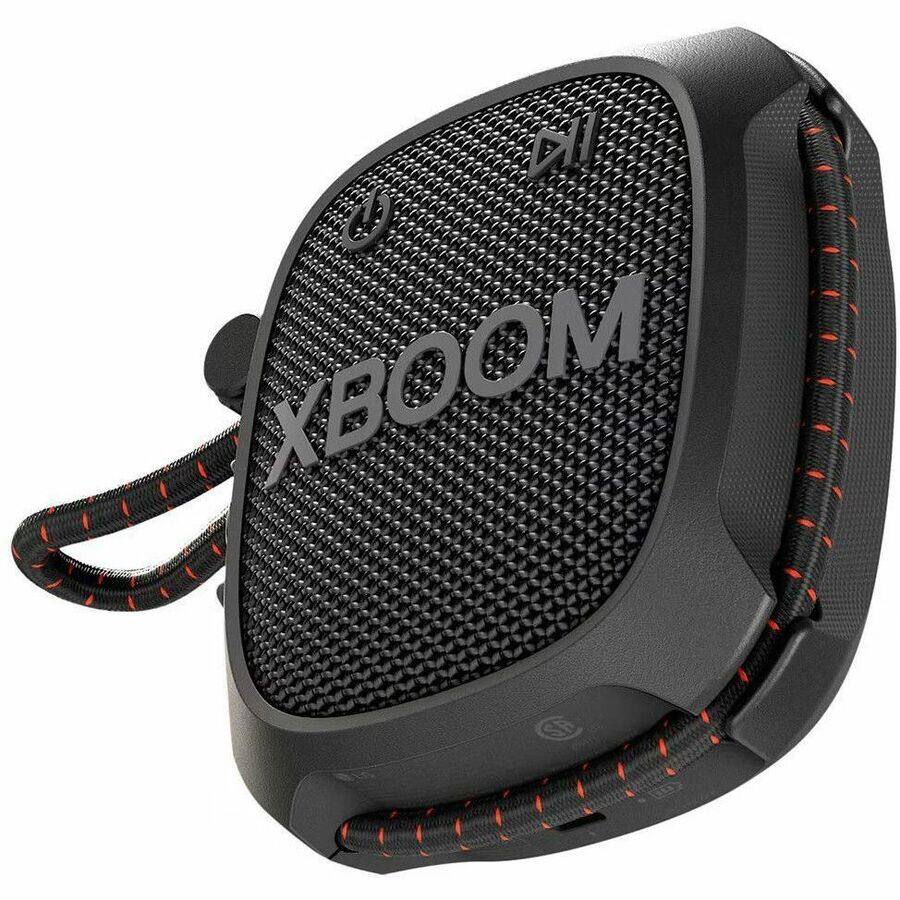 Alt View 2. LG - LG XBOOM Go XG2T Portable Bluetooth Speaker System - 5 W RMS - Google Assistant, Siri Supported - Black - Battery - Black.