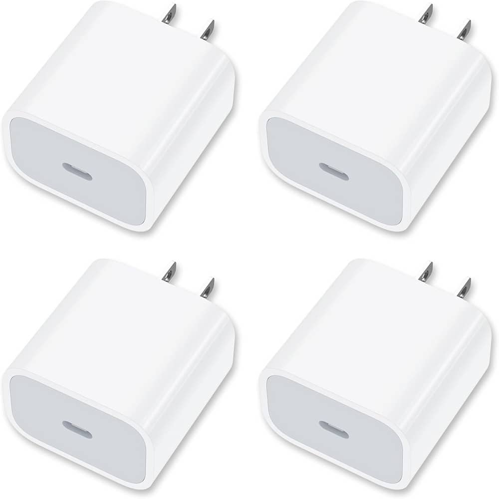 MOSZAR LLC - USB-C Wall Charger, 20W USB-C Power Adapter Replacement for Phones - White