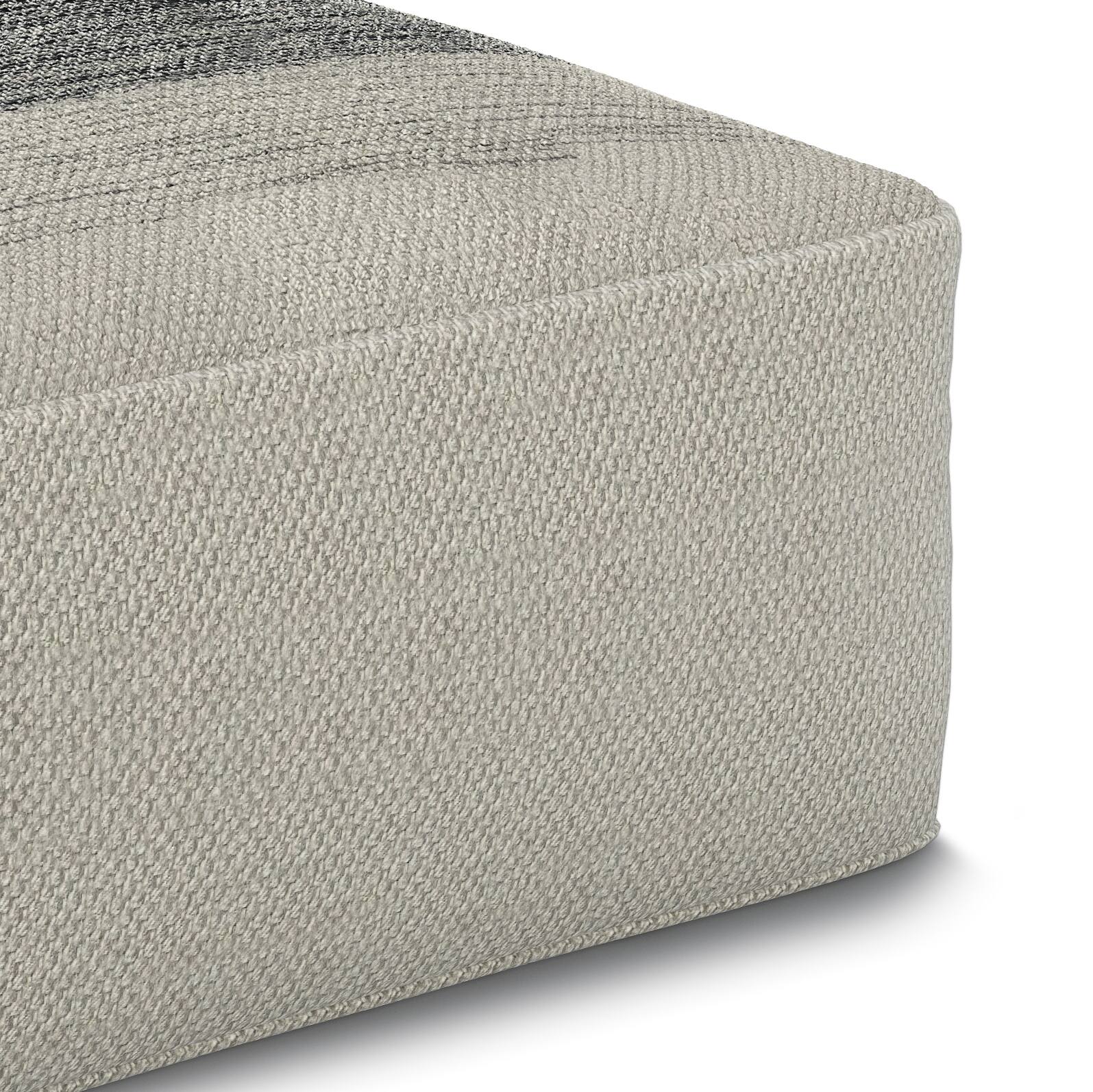 Alt View 13. Simpli Home - Sabella Square Woven Pouf - Grey and White.
