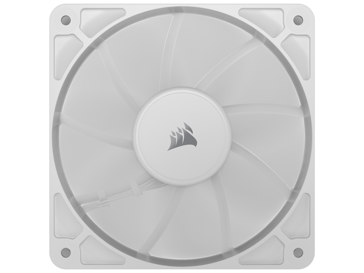 Alt View 3. CORSAIR - CORSAIR RS120 PWM 120mm Triple Pack - White, AirGuide, Magnetic Bearing - White.