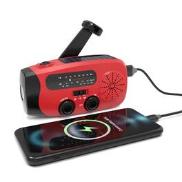 Cluzine - Multifunctional Flashlight Solar Emergency Radio Hand Crank Power Generation