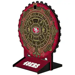 Fan Creations - San Francisco 49ers Aztec Circle Desk Calendar - Multicolor