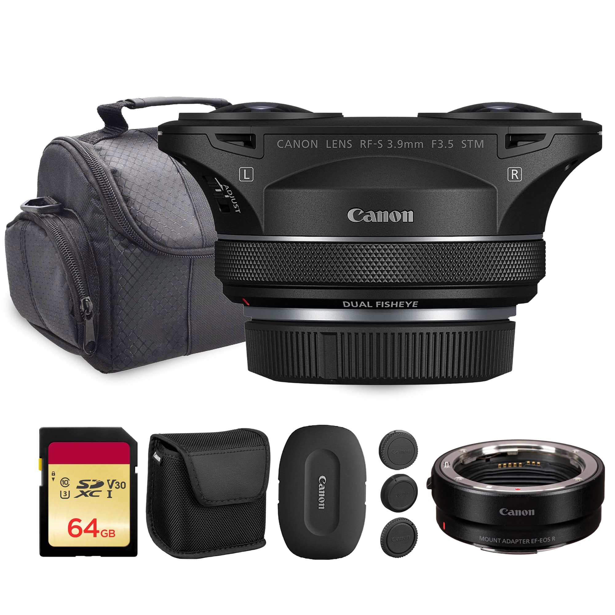 Canon - RF-S 3.9mm f/3.5 STM Dual Fisheye Lens (6578C002) + Adapter EF-EOS R + More - Black price history on PriceWatchPro