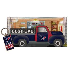 Fan Creations - 6'' x 12'' Best Dad Truck Sign & Key Chain Bundle - Multicolor