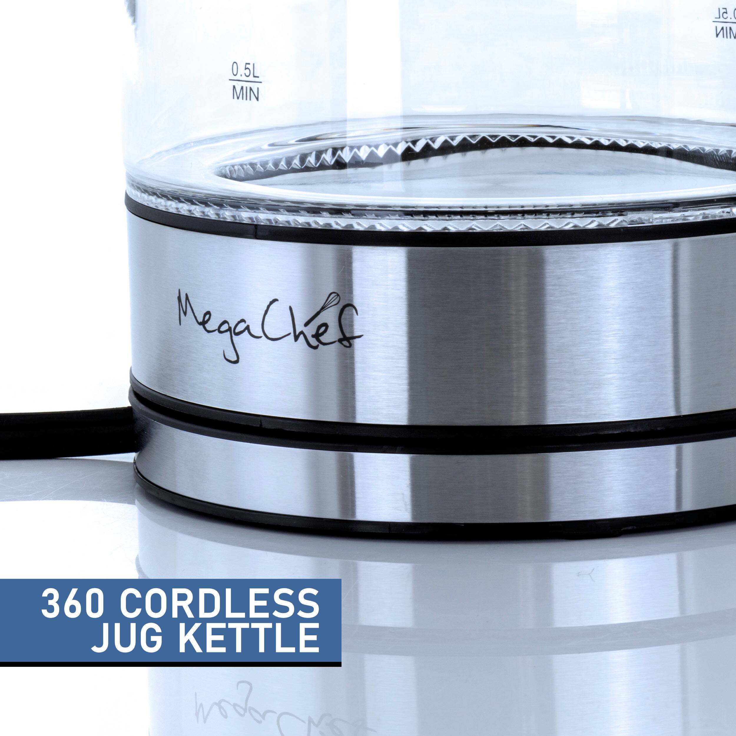 0.5L MIN  
MegaChef  
360 CORDLESS JUG KETTLE