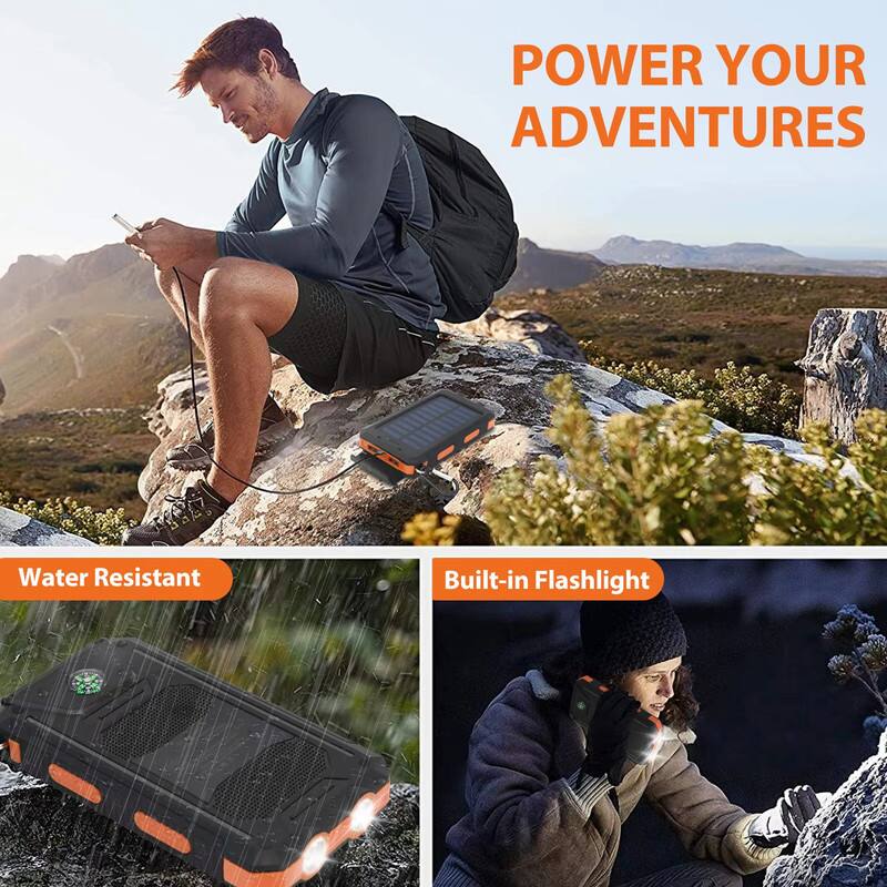 POWER YOUR ADVENTURES

Water Resistant

Built-in Flashlight