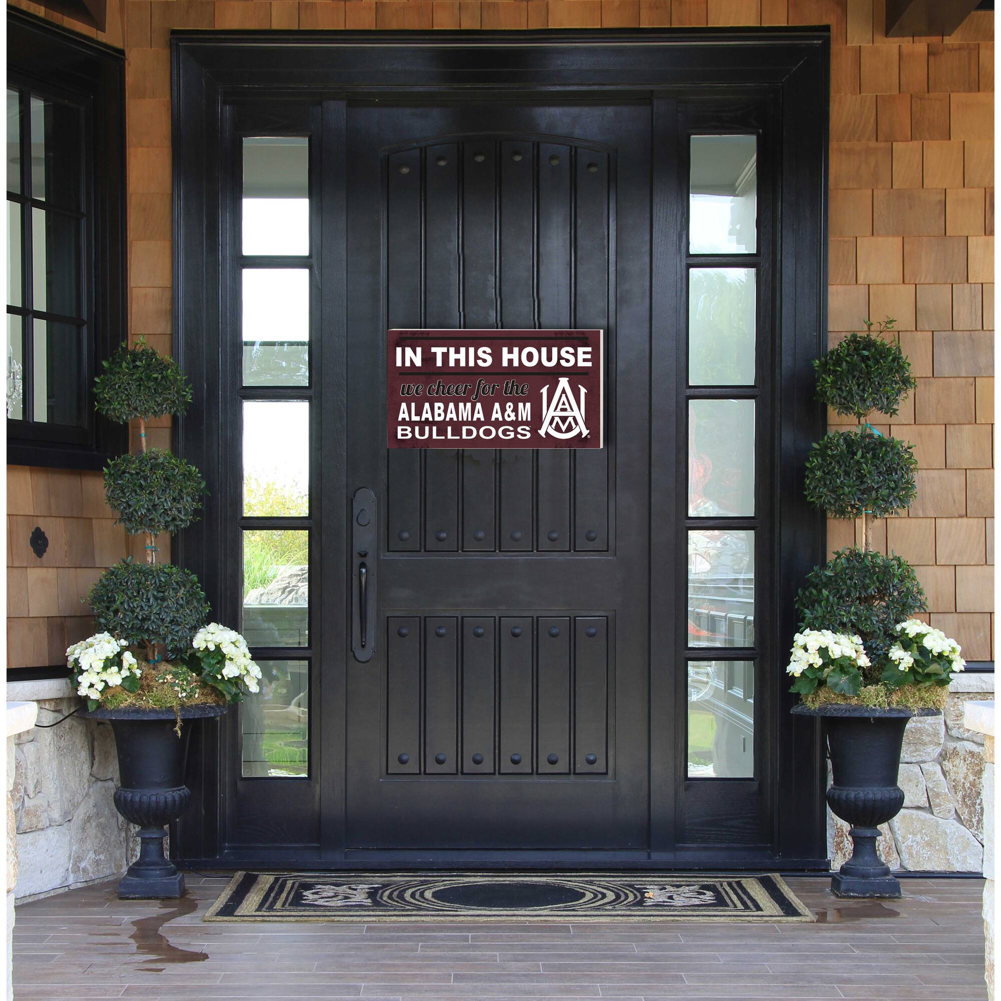 IN THIS HOUSE  
we cheer for  
ALABAMA A&M  
BULLDOGS