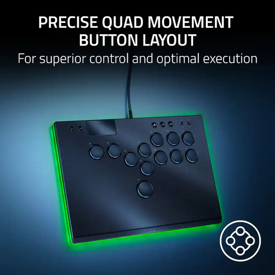 Razer Kitsune All Button Optical Arcade Controller for Playstation 5 ...