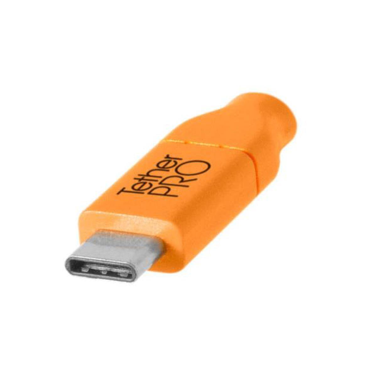 Alt View 2. Tether Tools - Tether Tools TetherPro USB-C to 2.0 Micro-B 5-Pin Cable, 15', Orange - Orange.