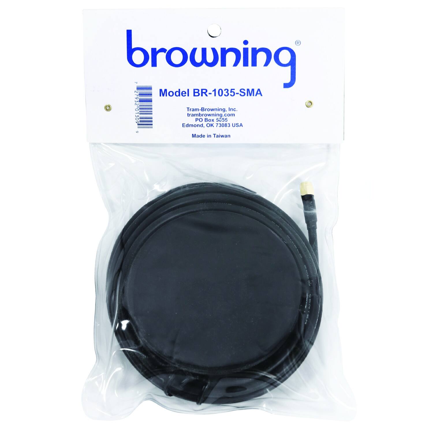 Browning - Model BR-1035-SMA  
27932-01309  
30% Tram-Browning  
trambrowning.com  
PO Box 5055 Inc.  
Edmond, OK 73083 USA  
Made in Taiwan