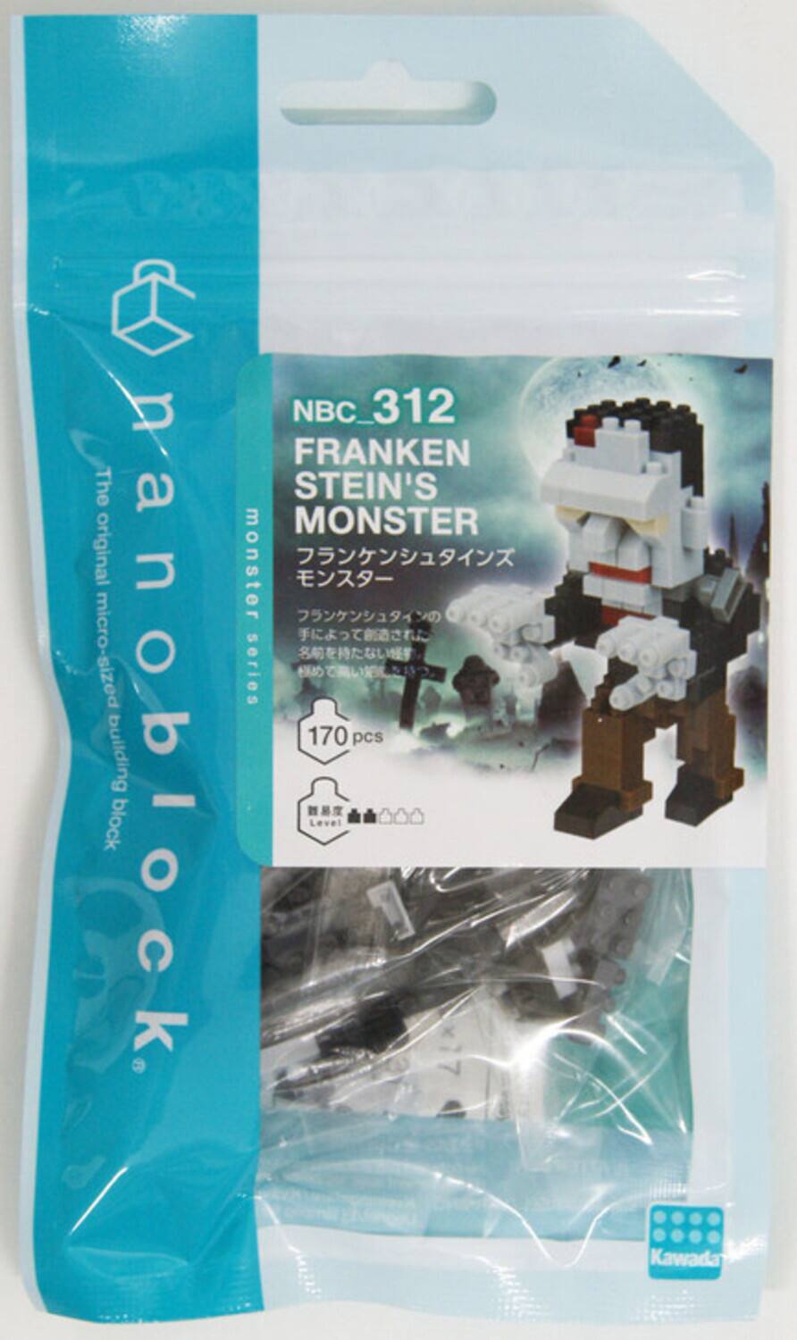 The original micro-sized block building nanoblock NBC_312 FRANKEN STEIN'S MONSTER monster series 170 pcs Level 17 Kawada