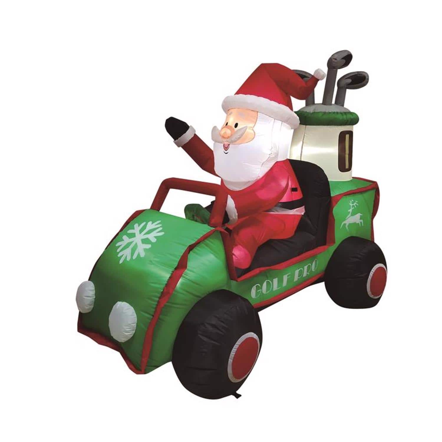 Celebrations - Santa in Golf Cart 6 ft. Inflatable - Multicolored price history on PriceWatchPro
