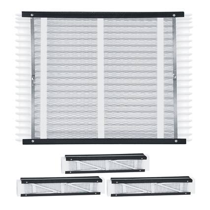 Front. Glintex - Air Filter, 20x25x4 Furnace Filter MERV 13, Electrostatic Pleated HVAC AC Filter 4-Pack, Captures Dust Smog Dander.