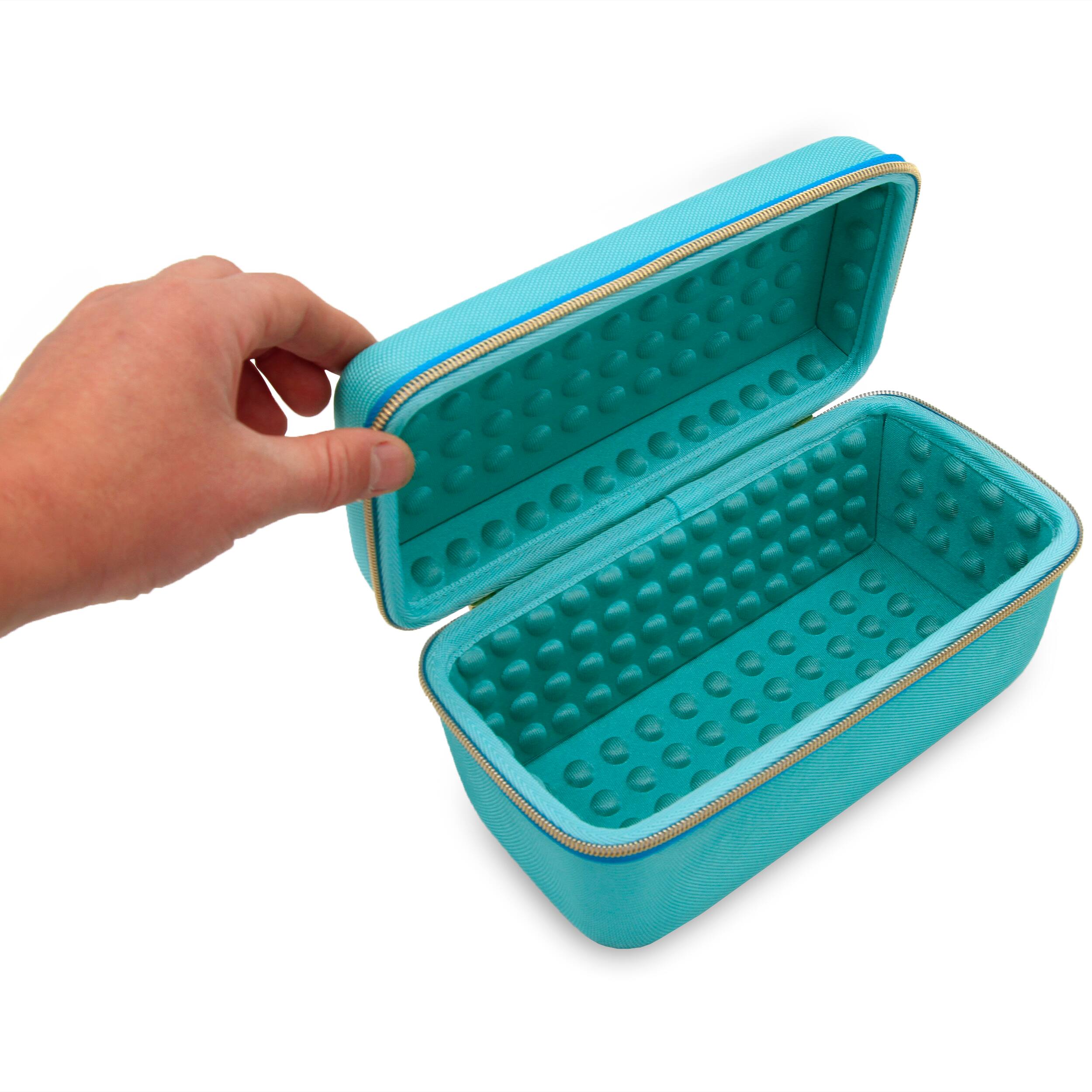 Alt View 1. CASEMATIX - Travel Case Fits JBL Flip 7 Portable Bluetooth Speaker, EVA Hard Shell Protection, Carry Handle, Case Only - Turquoise.