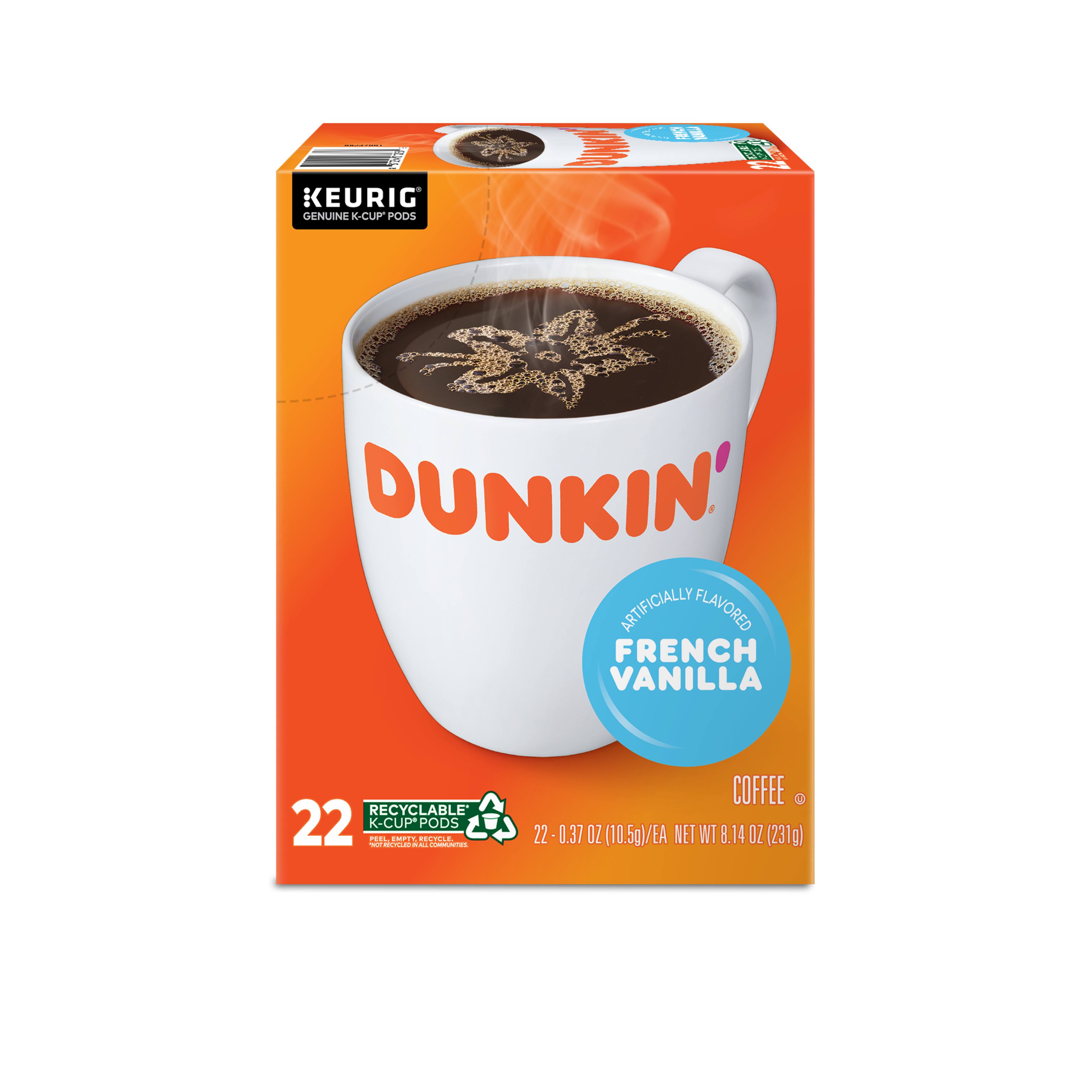 Alt View 13. Dunkin' Donuts - Dunkin' French Vanilla , Keurig Single Serve K-Cup Pods, Light Roast Coffee, 22 Count.