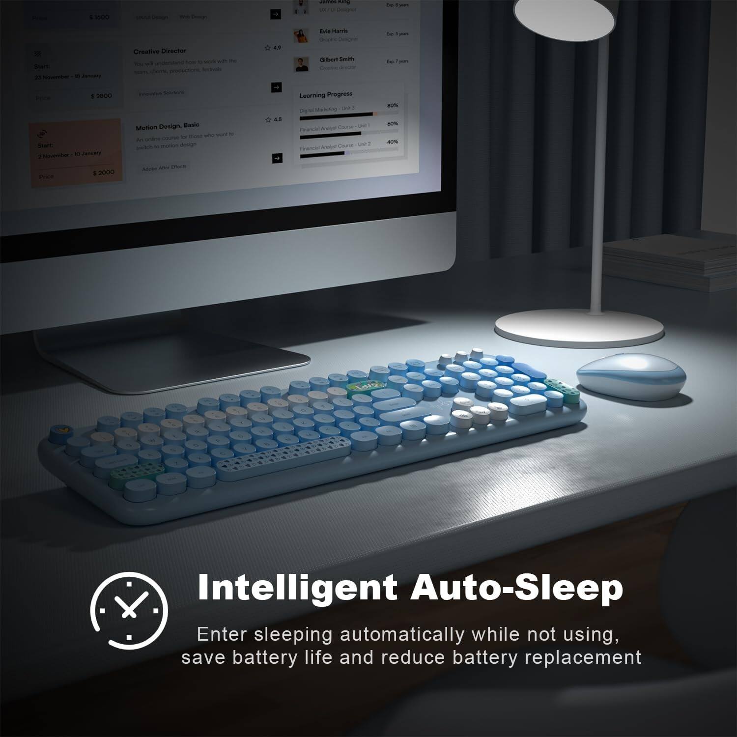 Intelligent Auto-Sleep

Enter sleeping automatically while not using, save battery life and reduce battery replacement