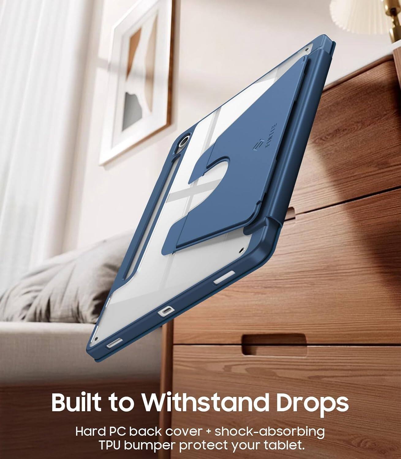 i FNTIE - Built to Withstand Drops Hard PC back cover + shock-absorbing TPU bumper protect your tablet.