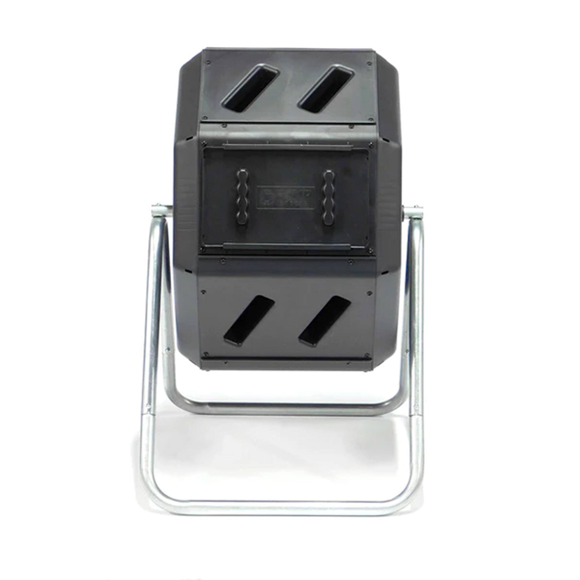 Alt View 3. FCMP Outdoor - FCMP Outdoor 22.5 Gallon Tumbling Composter Waste Bin with Aeration Holes, Black - Black.