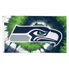 WinCraft - Seattle Seahawks 3' x 5' Tye Dye Deluxe Single-Sided Flag - Multicolor