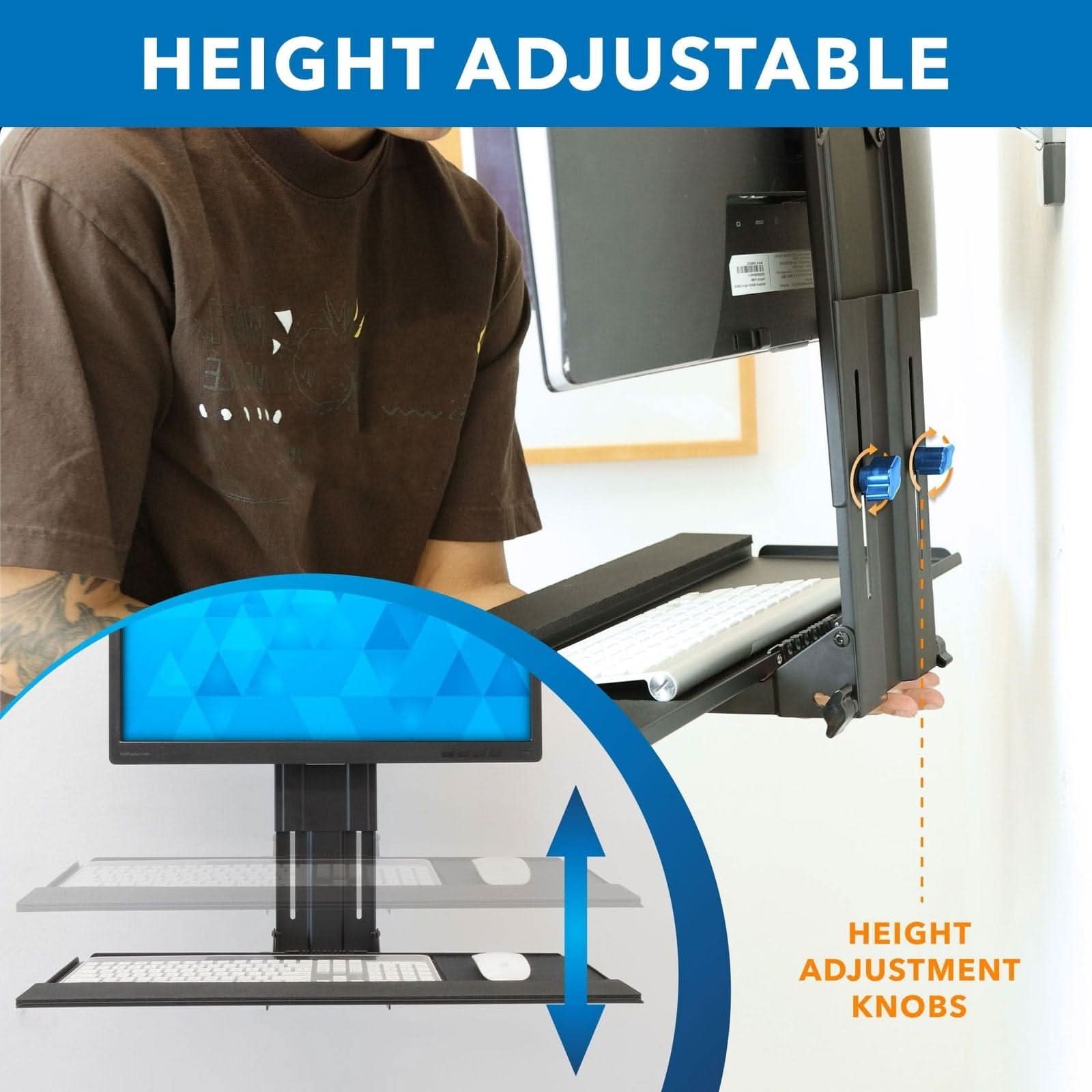 HEIGHT ADJUSTABLE  
HEIGHT ADJUSTMENT KNOBS