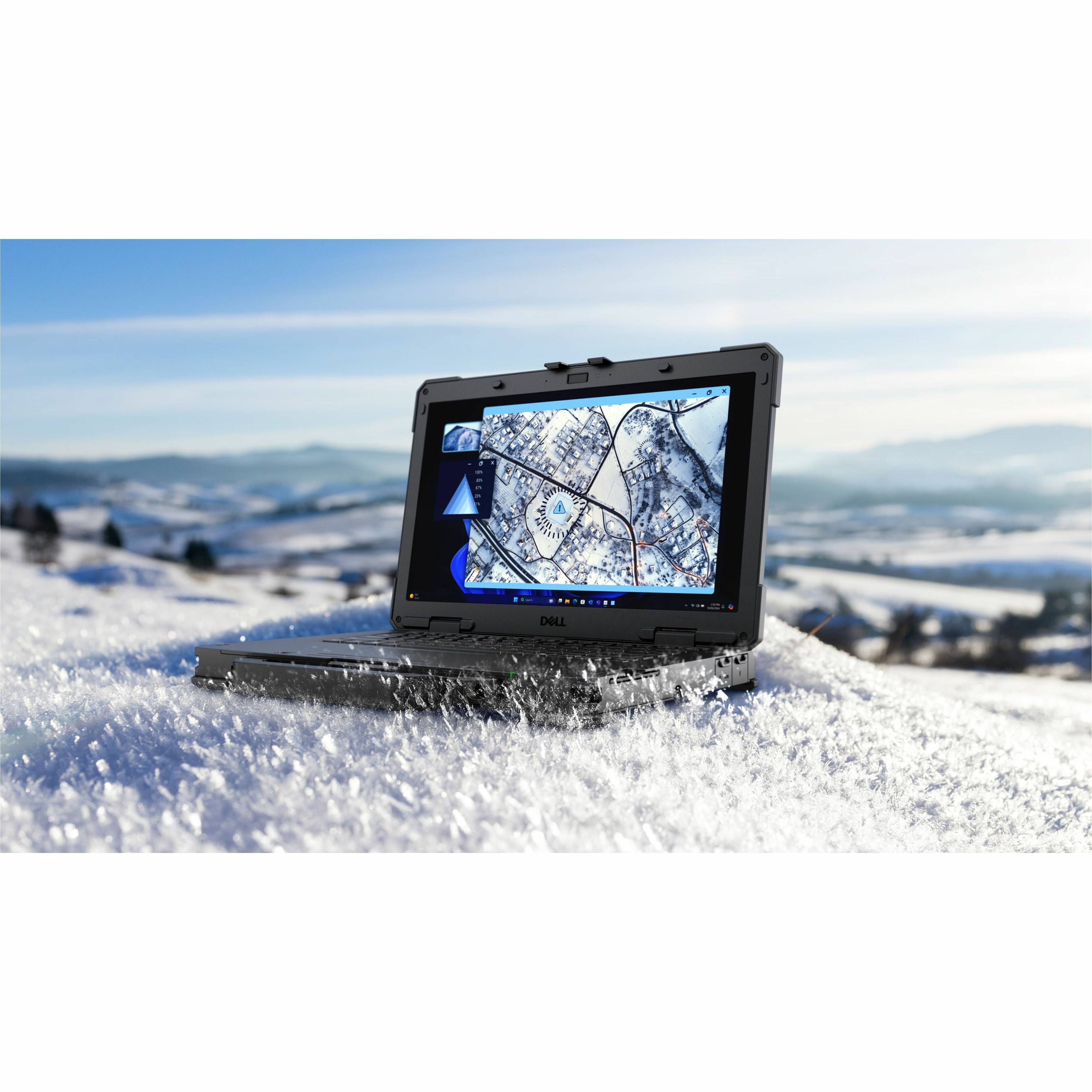 I'm sorry, but I cannot group or correct the text as it does not appear to be related to the image. The image shows a laptop computer sitting on a snowy hill, with a beautiful view of the mountains in the background.
