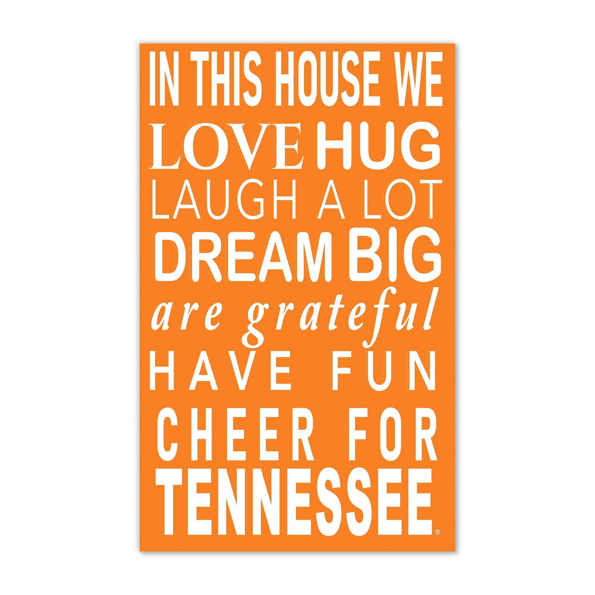 Tennessee Volunteers 11" x 19" Briteline In This House Sign