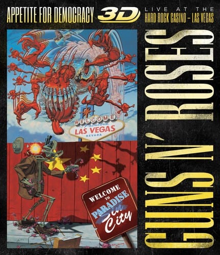 Front. Guns N Roses - Guns N’ Roses: Appetite for Democracy 3D: Live at the Hard Rock Casino, Las Vegas   - BLU-RAY.