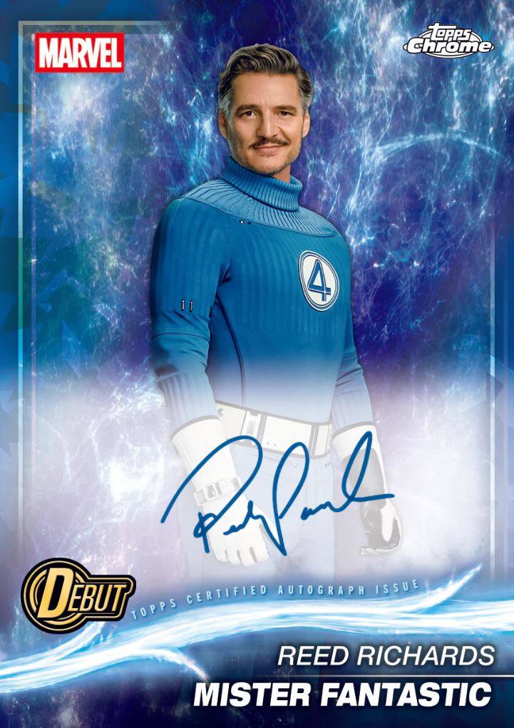 MARVEL TOPPS Chrome 4 PP.e LOO DEBUT CERTIFIED AUTOGRAPH ISSUE TOPPS REED RICHARDS MISTER FANTASTIC