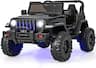 Costway - Kids Ride on Truck 12V Battery Powered Ride on Car 2-Seat with 2.4G Parental Remote Control - Solid Black