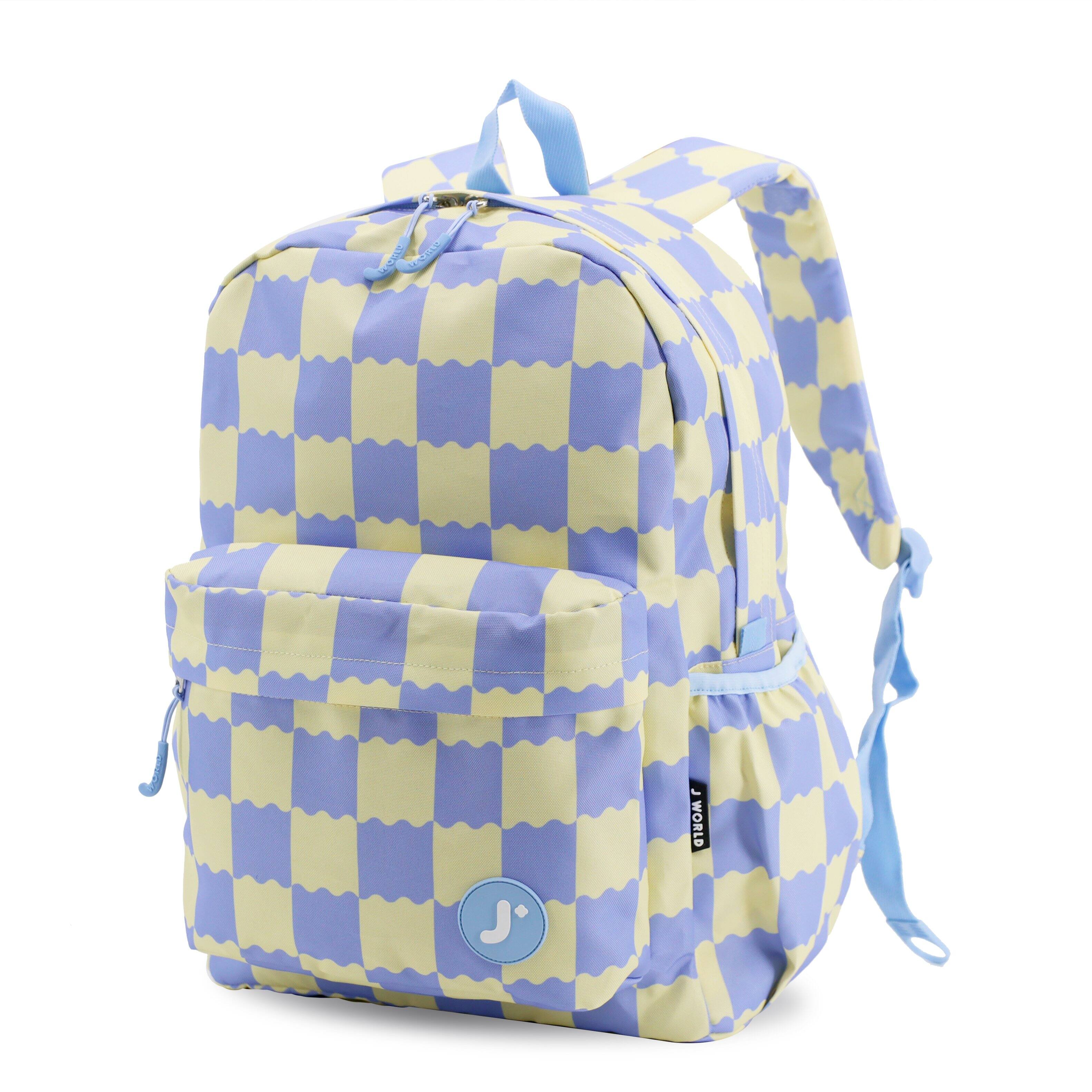 Angle. J World - J World Unisex Oz 17" Daily Backpack For School And Travel - Wiggle Blue - WIGGLE BLUE.