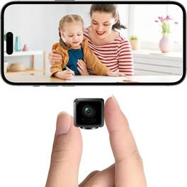 RTMB - Spy Mini Camera WIFI Wireless Security Small Home Indoor Outdoor - Black