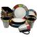 Alt View 4. Elama - Elama Country Cottage 16 Piece Stoneware Dinnerware Set - Multi.