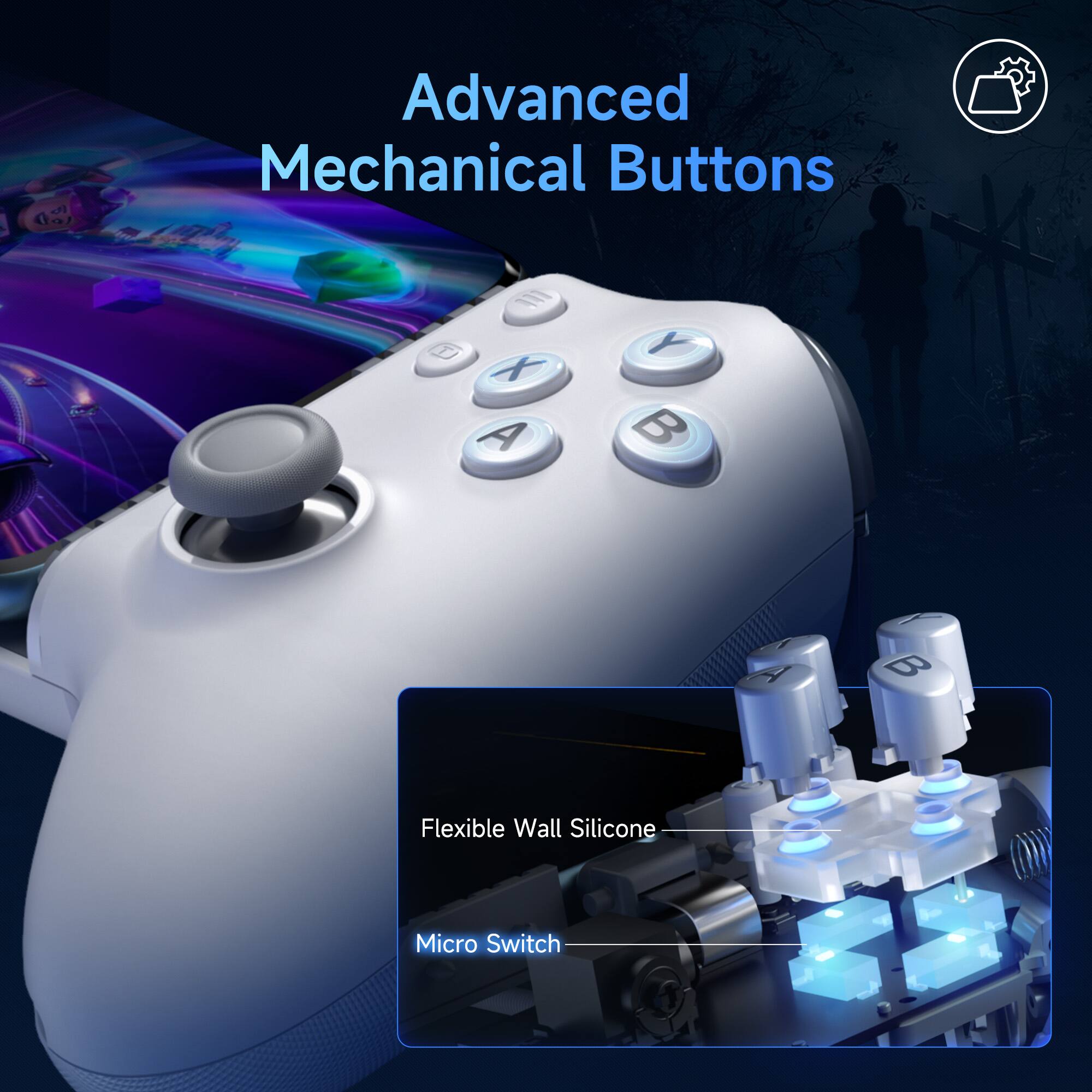 Advanced Mechanical Buttons

Flexible Wall Silicone

Micro Switch
